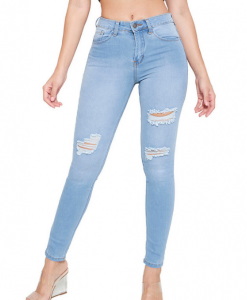 Jeans Skinny Para Mujer Tiro Alto